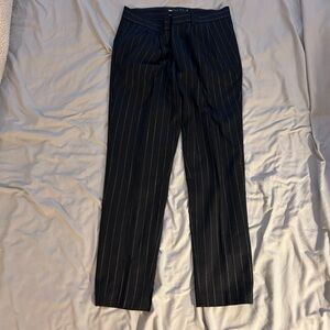 ASOS Black Pinstripe Dress Pants